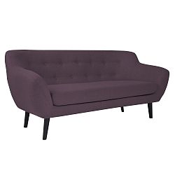 Fialová 3místná pohovka Mazzini Sofas Piemont
