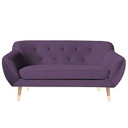Fialová dvoumístná pohovka Mazzini Sofas Amelie