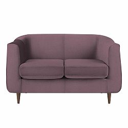 Fialová sametová pohovka Kooko Home Glam, 125 cm