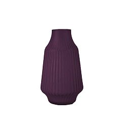Fialová skleněná váza PT LIVING Stripes, Ø 16 cm