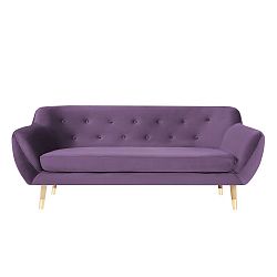 Fialová třímístná pohovka Mazzini Sofas Amelie