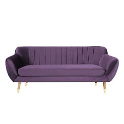 Fialová třímístná pohovka Mazzini Sofas Benito