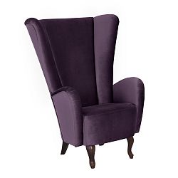 Fialové křeslo Max Winzer Aurora Velvet