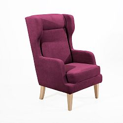 Fialové křeslo Max Winzer Bennet Suede
