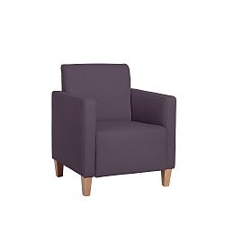 Fialové křeslo Max Winzer Milla Leather Violet