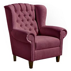 Fialové křeslo Max Winzer Vary Velvet