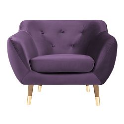 Fialové křeslo Mazzini Sofas Amelie