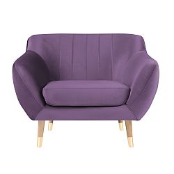 Fialové křeslo Mazzini Sofas Benito