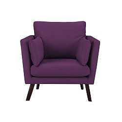 Fialové křeslo Mazzini Sofas Cotton