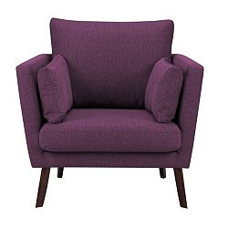 Fialové křeslo Mazzini Sofas Elena
