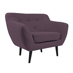 Fialové křeslo Mazzini Sofas Piemont
