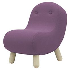 Fialové křeslo Softline Bob Felt Melange Levander