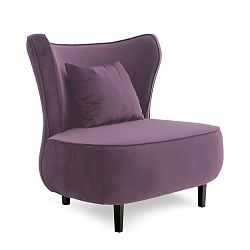 Fialové křeslo Vivonita Douglas Love Seat