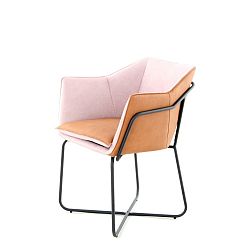 Fialovo-růžová jídelní židle 360 Living Miretta