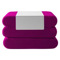 Fialový rozkládací puf Softline Bingo Felt Violet