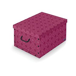 Fialový úložný box Domopak Ella, délka 50 cm