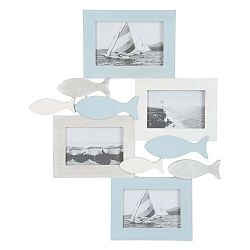 Fotorámeček na 4 fotografie Fish Blue, 40x49 cm