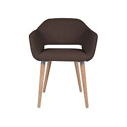 Hnědá jídelní židle Cosmopolitan Design Napoli