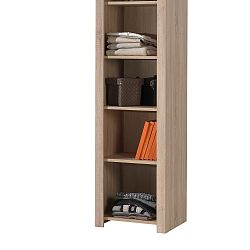 Hnědá knihovna Vipack Aline, výška 198 cm