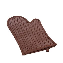 Hnědá silikonová rukavice Orion Brown, délka 30 cm