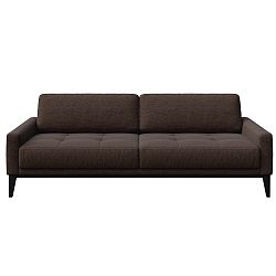 Hnědá třímístná pohovka MESONICA Musso Tufted