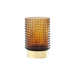 Hnědá váza Kare Design Barfly Brown, 14 cm