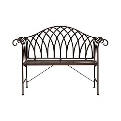 Hnědá zahradní lavice Premier Housewares Jardin