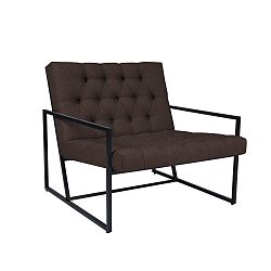 Hnědé křeslo Mazzini Sofas Aster