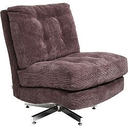 Hnědé křeslo na kolečkách Kare Design Cinema
