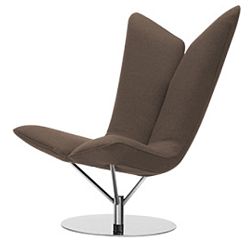 Hnědé křeslo Softline Angel Felt Melange Camel