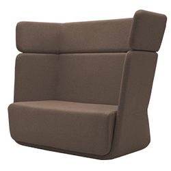 Hnědé křeslo Softline Basket Felt Melange Camel