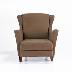 Hnědé křeslo ušák Balcab Home Koda