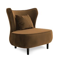 Hnědé křeslo Vivonita Douglas Love Seat