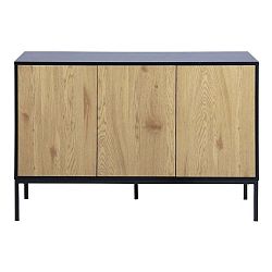 Hnědo-černá komoda Actona Seaford, šířka 120 cm