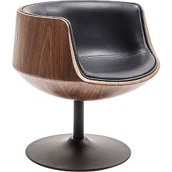 Hnědo-černé křeslo Kare Design Club 54