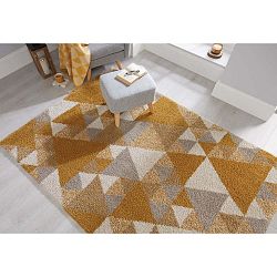 Hnědo-krémový koberec Flair Rugs Nuru, 80 x 150 cm