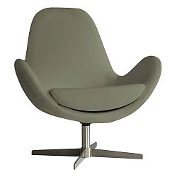 Hnědošedé křeslo Design Twist Atene