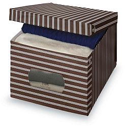 Hnědošedý úložný box Domopak Living, 31 x 50 cm