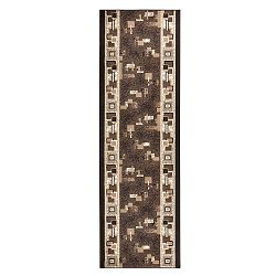 Hnědý běhoun Hanse Home Retro, 80 x 300 cm