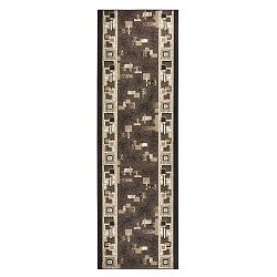 Hnědý běhoun Hanse Home Retro, 80 x 400 cm