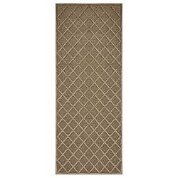 Hnědý běhoun Mint Rugs Shine Karro, 80 x 250 cm
