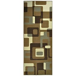 Hnědý koberec Hanse Home Hamla Retro, 80 x 150 cm