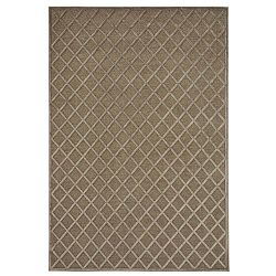 Hnědý koberec Mint Rugs Shine Karro, 80 x 125 cm