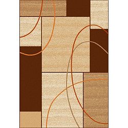 Hnědý koberec Universal Delta Square, 115 x 180 cm