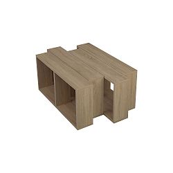 Hnědý konferenční stolek Homitis Walky