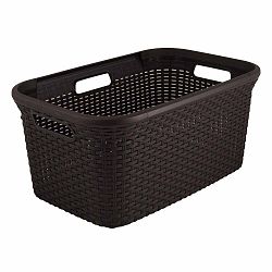 Hnědý koš na prádlo Curver Style Basket, 45 l