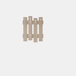 Hnědý nástěnný věšák Fence, šířka 64 cm