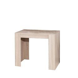 Hnědý rozkládací jídelní stůl Symbiosis Elastic