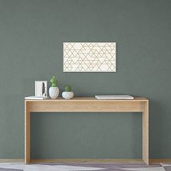 Hnědý stůl Stockholm Console Brown, šířka 140 cm