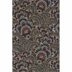 Hnědý vlněný koberec 133x190 cm Paisley – Agnella